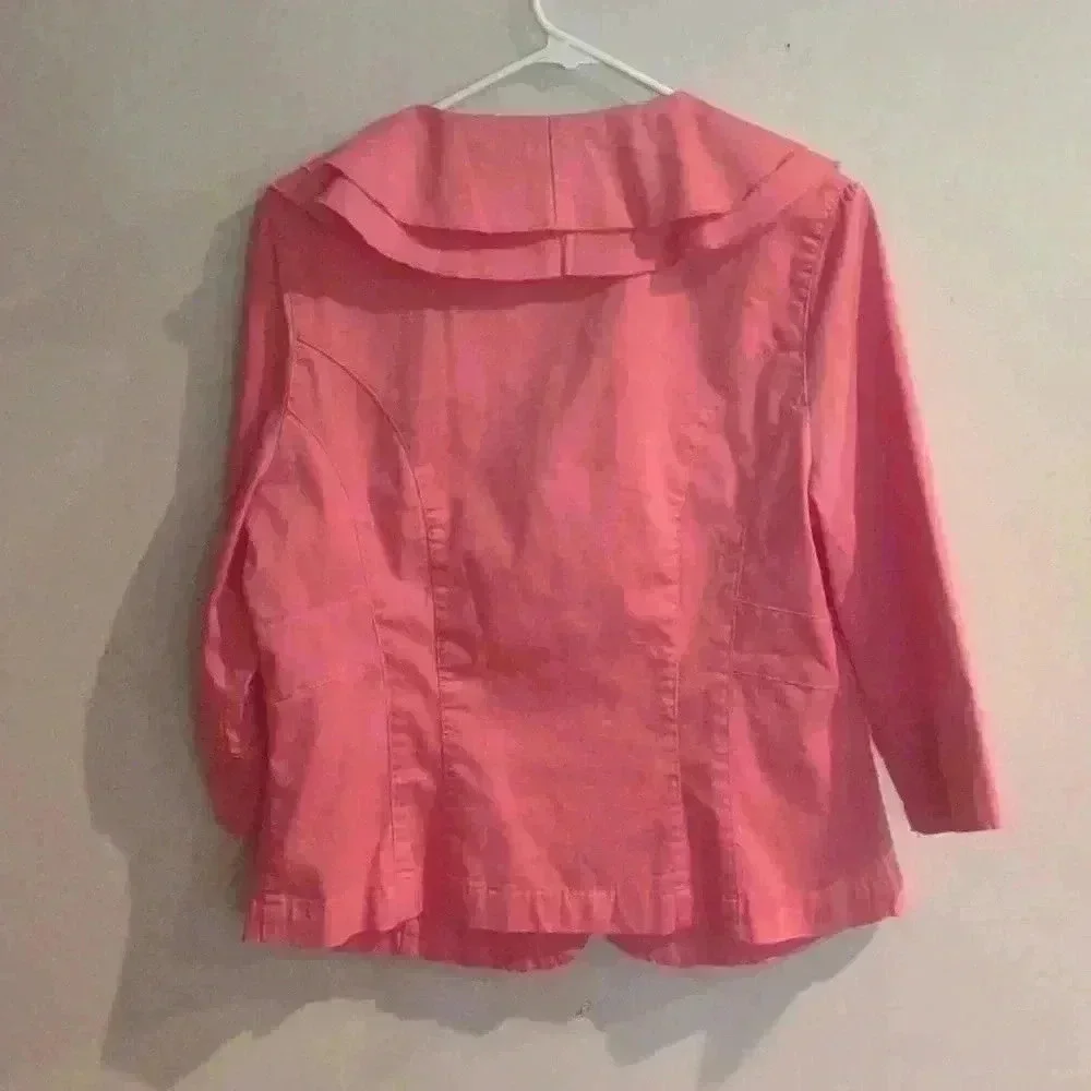 Live a Little women's pink‎ coral blazer size large